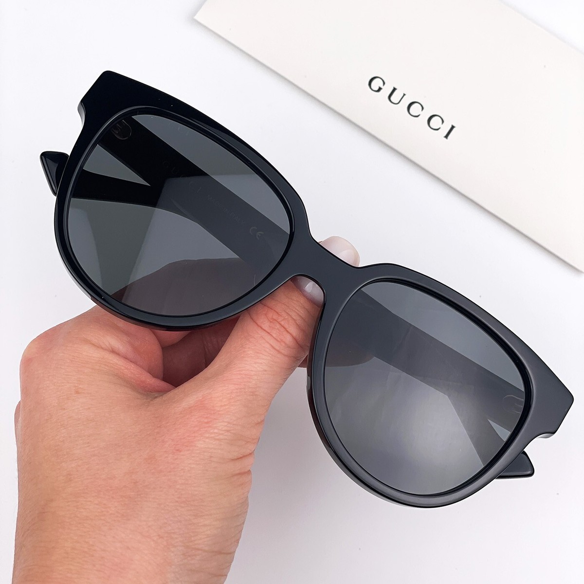 NEW GUCCI GG0960SA 002 Black Grey Women Sunglasses Gucci Women Sunglasses Black Grey Round GG0960SA 002 NEW  main image 3