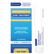 WELMATE Adapalene Gel 0.1% Acne Treatment, 1.6oz Exp 3/27 (Generic Differin)