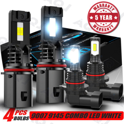 For Dodge Caravan 2001-2007 LED Headlight Bulb High Low Beam Foglight Lamp