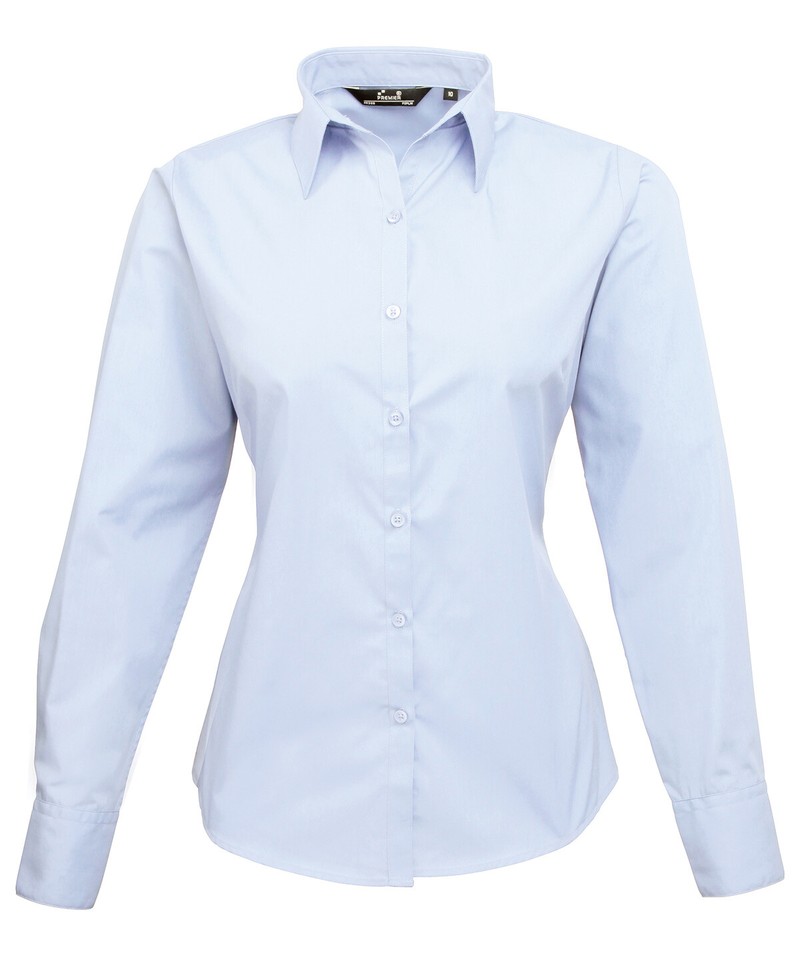Lakerta Classic Cotton Shirt Blouse – Elegant Long Sleeve Workwear