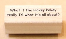 VIVA LAS VEGASTAMP RUBBER STAMP WHAT IF THE HOKEY POKEY...