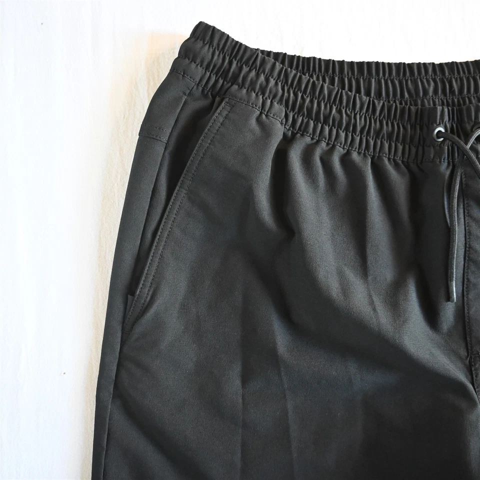 Pantalones Cortos Old Navy XLx8" Negro Pull On Stretchtech Go-H2O Para Hombre Foto 2 de 4