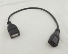USB 2.0 A Female To Micro B 5 Pin Female Charging Data Extension Adapter Cable