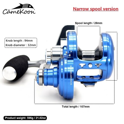 CAMEKOON Lever Drag Big Game Offshore Seafishing Multiplier Jigging Fishing Reel - Picture 4 of 12