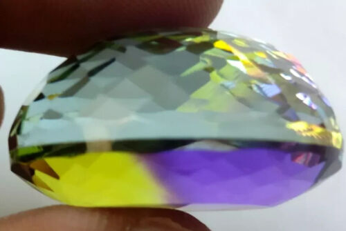 AAA+ Large Tourmaline 79.45 Ct. Bi-Color Oval Cut Loose Gemstone Women for Gift - Picture 3 of 7