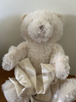 Baby GUND Cream Peek a Boo My First Teddy Bear Animated Plush Stuffed 11