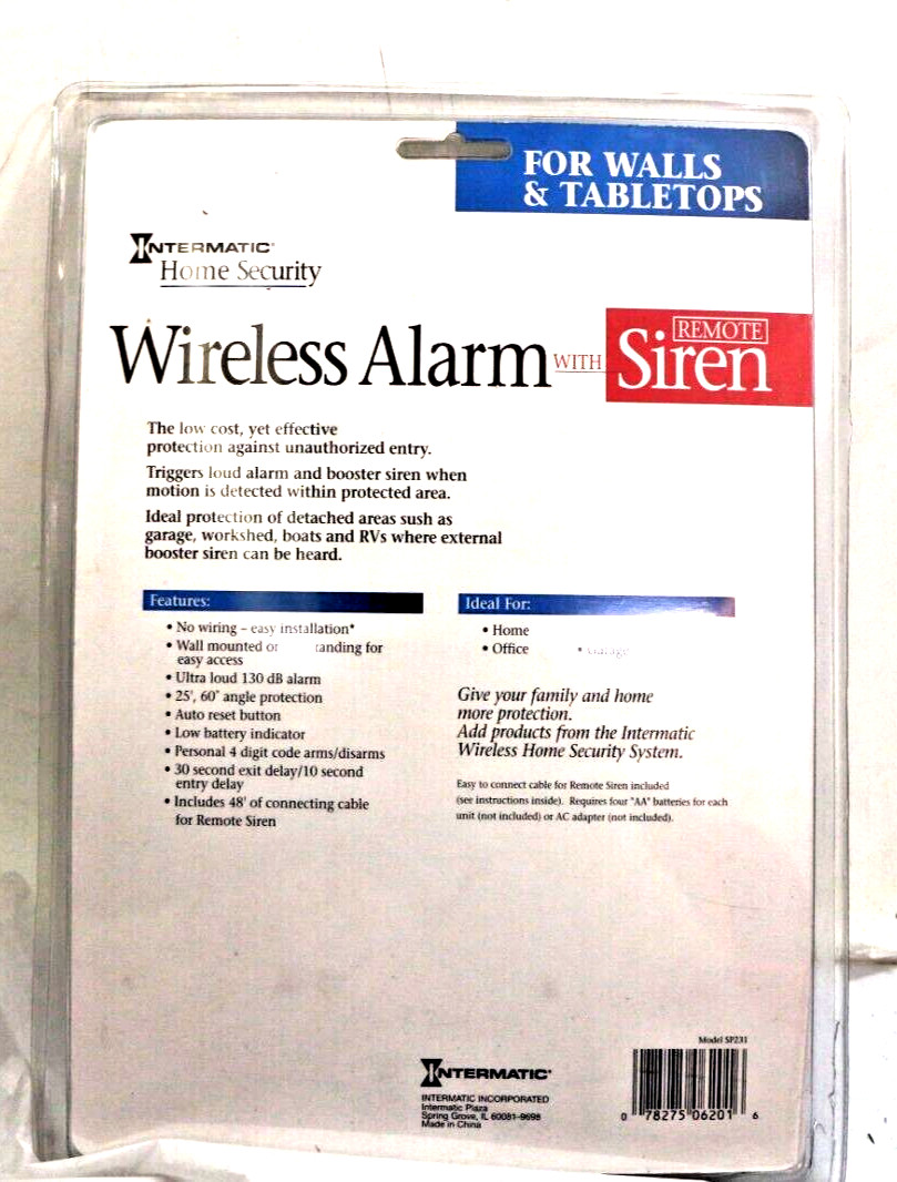Home Security & Surveillance Wireless Alarm System Motion Sensor Smart New