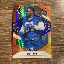Kwity Paye RC - 2021 Panini Phoenix Fire Burst - Fanatics Rookie #150