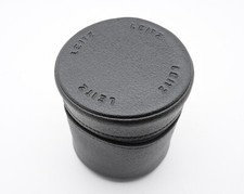 Leica Leitz Black Leather Lens Case 4.00" x 3.50" 16240
