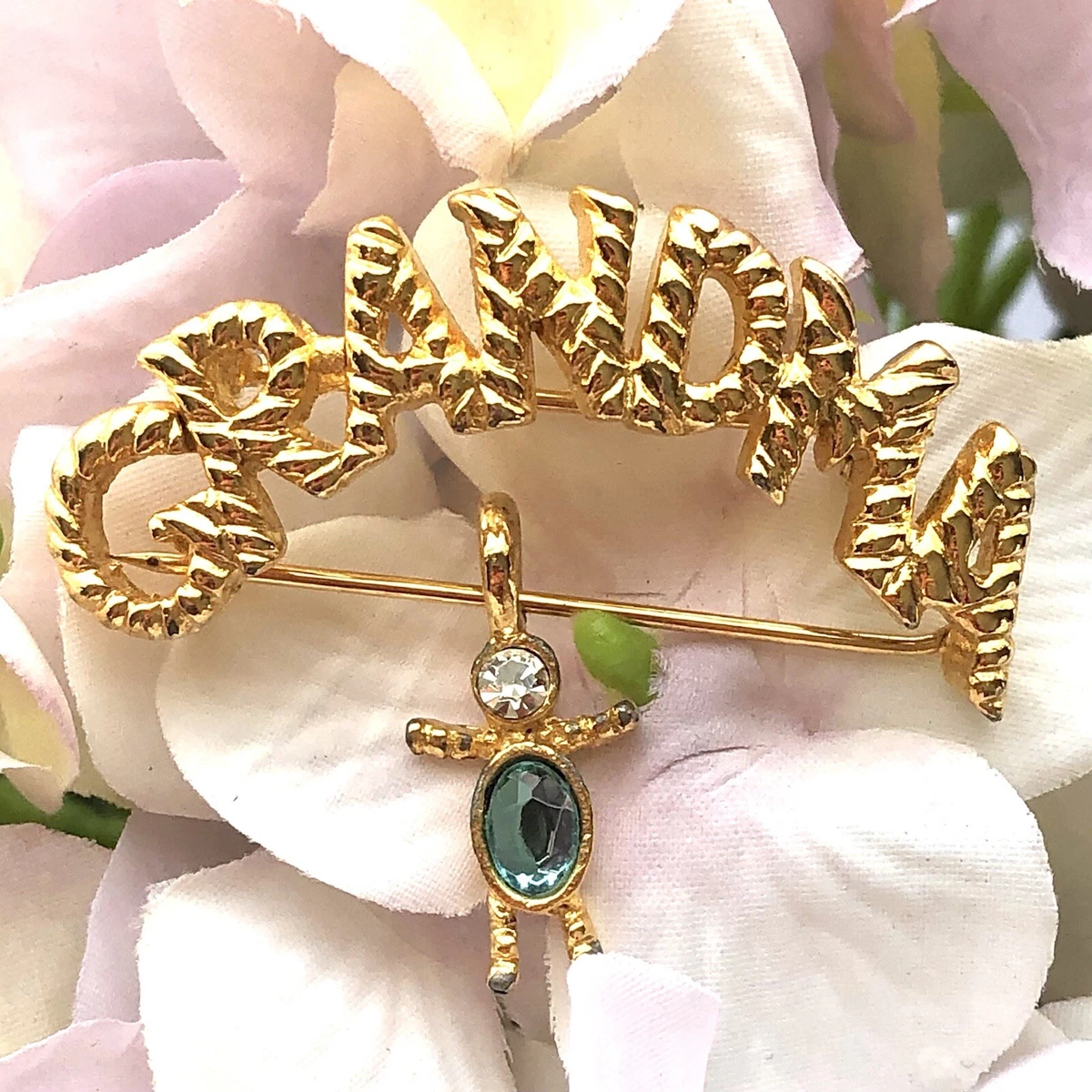 Birthstone brooch sale