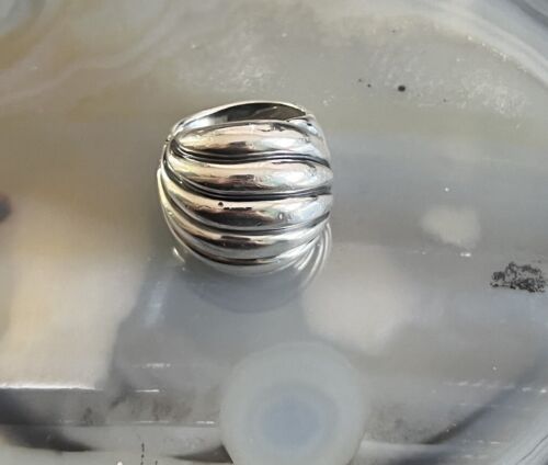DAVID YURMAN 18K & STERLING CABLE DOME RING SIZE 5,75 - Picture 7 of 9