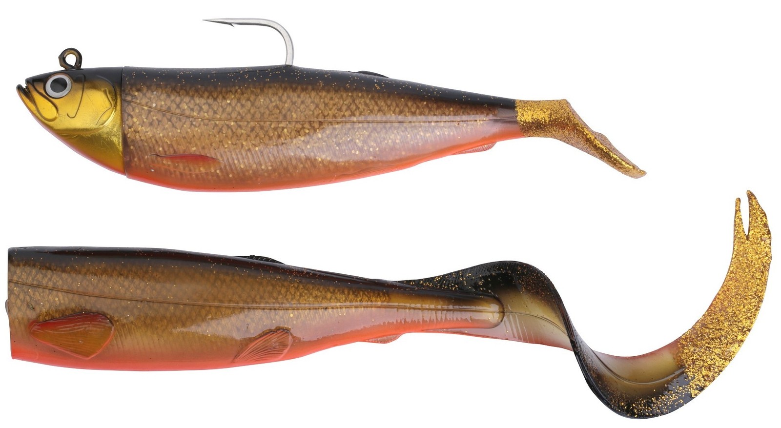 Savage Gear Cutbait Herring 2+1 20cm/25cm Paddle and Curltail Combo