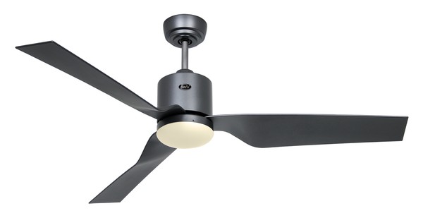 Dc Deckenventilator Mit Led Leuchte Eco Dynamix Grau LüFter Energiespar Motor-image