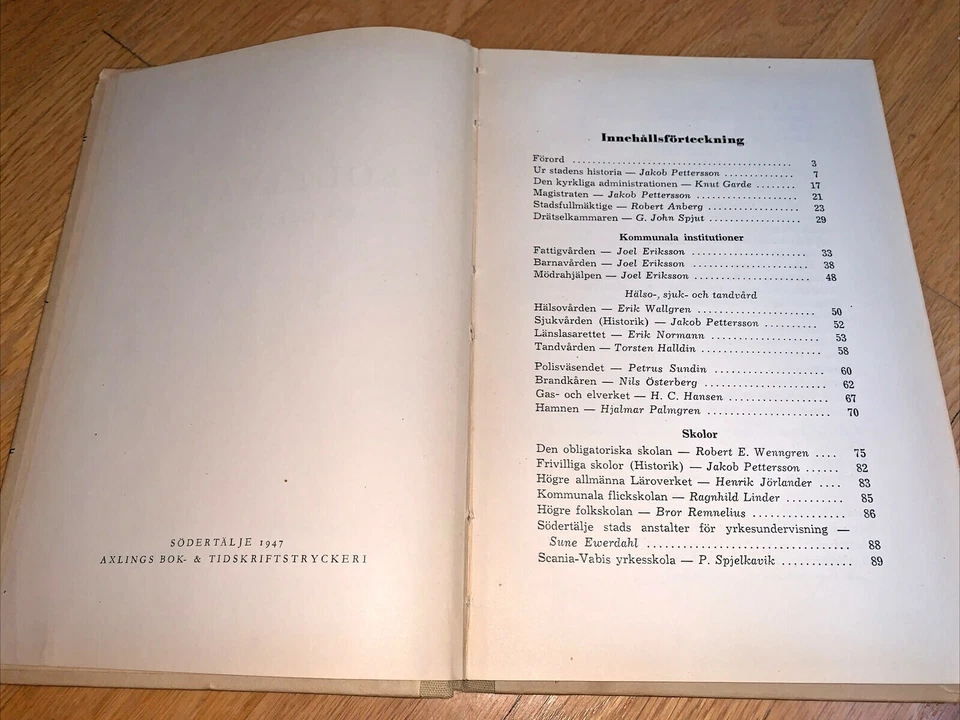 1947 Swedish Book SODERTALJE EN ORIENTERING signed by Author - ROTARY INTERN. - Imagem 3 de 4