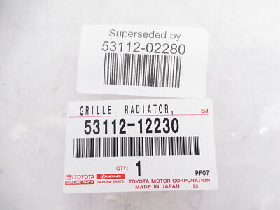 Genuine OEM Toyota 53112-02280 Lower Front Bumper Grille