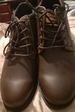 Levis Hombres Corte Alto Top Tenis Botas Zapatos Marrón talla 9.5