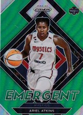 2022 Panini Prizm WNBA Emergent Insert Green Refractor #5 Ariel Atkins