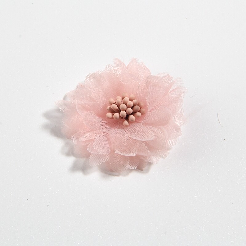 50PCS 1.5" Mini Fabric Flower For Hair Accessories Wedding Bouquet