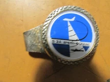 S 3A Sperry Univac Money Clip Vintage Gold Tone Promotional Costume Jewelry Clip