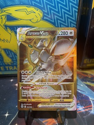 Arceus V STAR 184/172 Gold Brilliant Stars Pokemon TCG Secret Rare - FRESH PULL