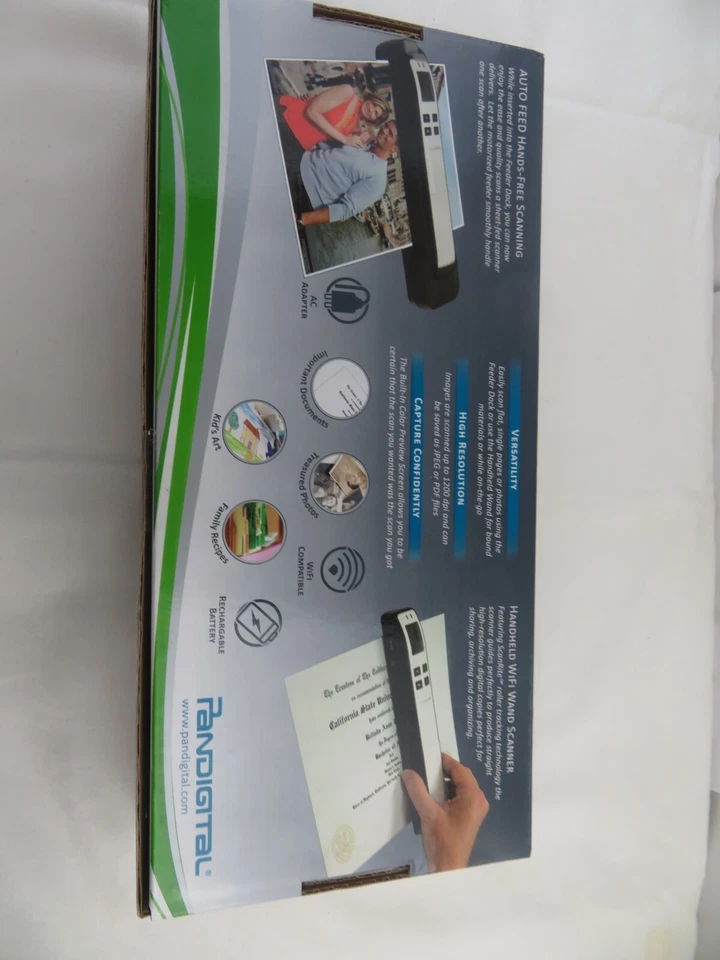 Pandigital Handheld Wi-Fi Wand Scanner with Feeder Dock S8X1103 Purple - Image 4 of 4