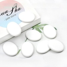 8Pcs Small White Ceramic Cold Stone Hot Massage Stones Rock Spa Massagers Stones