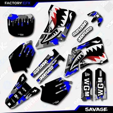Gray Blue Savage Camo Graphic Kit fit 00-01 Yamaha YZ125 YZ250 YZ 125 250 Decal