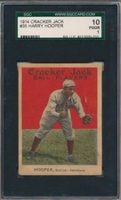 1914 CRACKER JACK #35 HARRY HOOPER - SGC 10 PR 1 (SVSC) CENTERED!