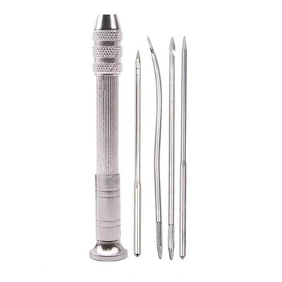 1 set Leather Sewing Awl Set Replaceable Shoes Repair Punch Stitching Needle