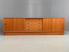 Vintage 1970s Teak Sideboard Danish Clausen & Son Drawers Shelves EB11680 MWOO