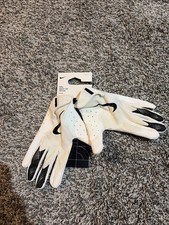 New Nike Vapor Jet 8.0 Football Gloves Men's Large White/Black Read Description