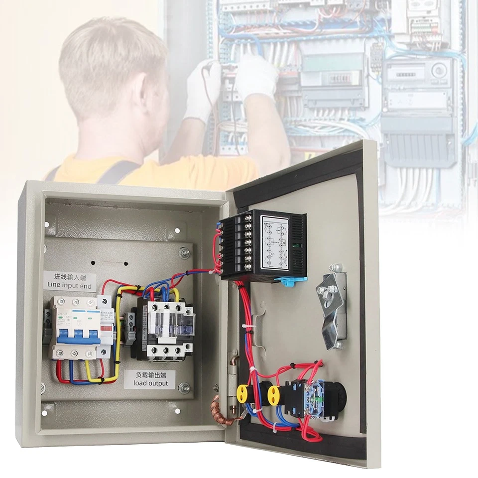 PID Temperaturregler 3 Phase 15KW Intelligente Thermostat-Temp-Control-Box AK - Bild 4 von 4