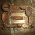 WW I WW1 Original relics from the dugout of soldiers of the Kaiser's Germany