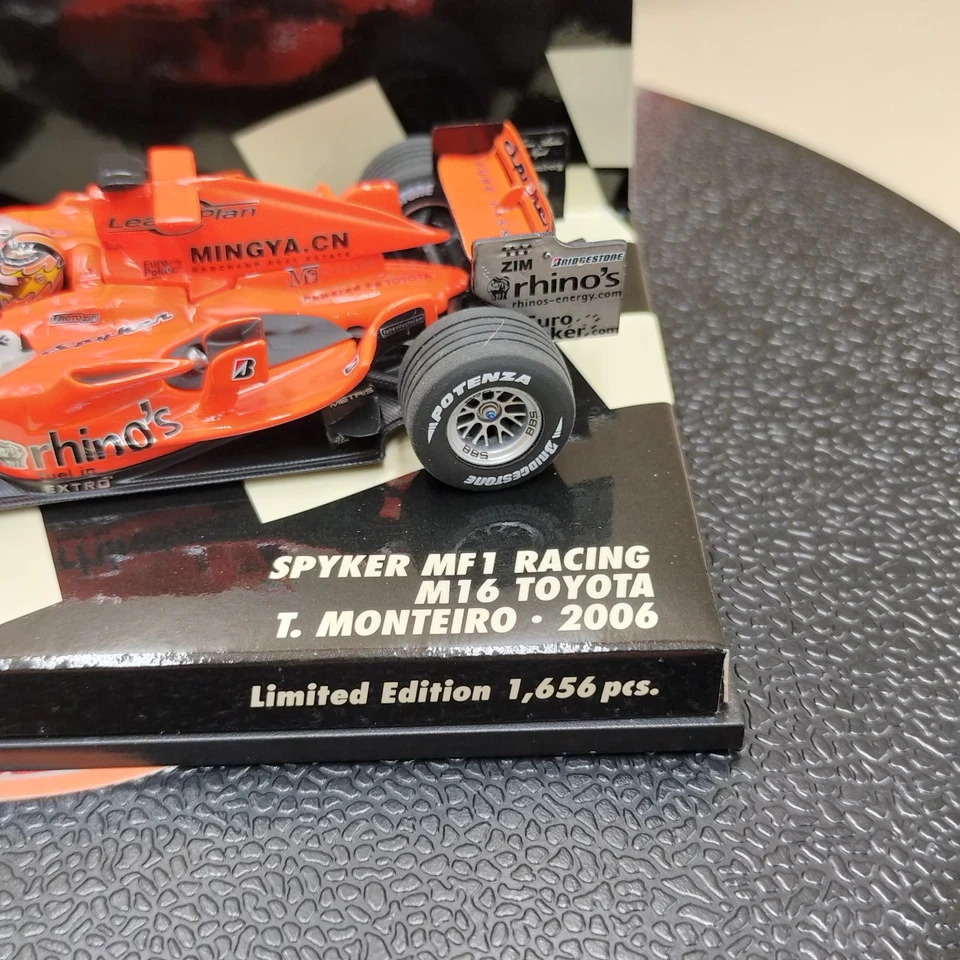 Minichamps 1/43 Spyker MF1 Racing M16 Toyota Tiago Monteiro 2006 400060118 - Image 3 of 4
