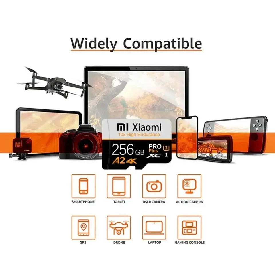 Xiaomi High Speed 2TB Micro TF SD Memory Card for Phones Cameras Drones PC Gift - Image 4 of 4