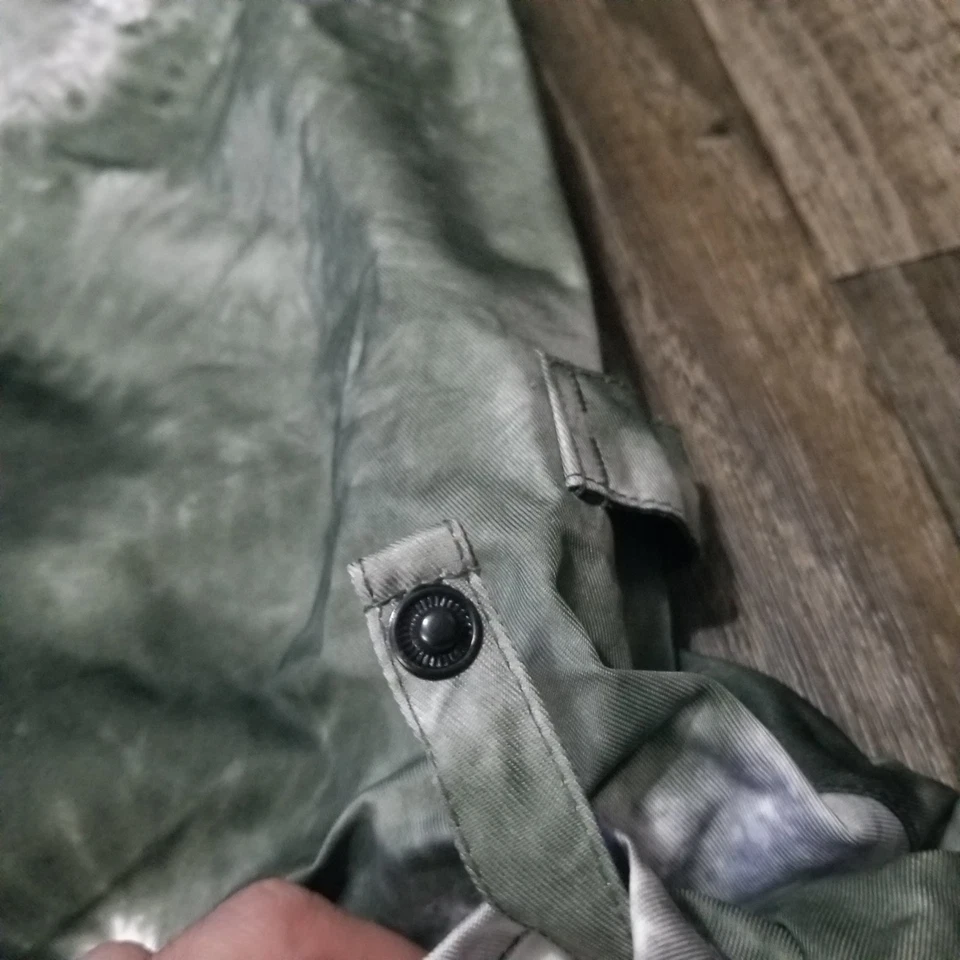 Pantalones de nieve Burton The White Collection para hombre XL DRYRIDE snowboard verde/blanco Foto 3 de 4