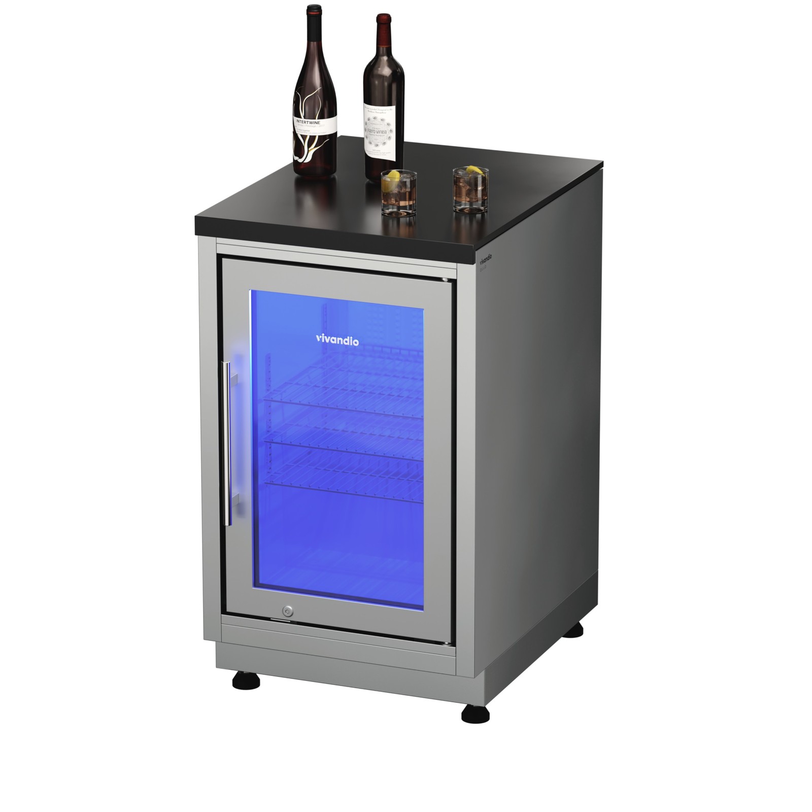 Mobiler Kühlschrank für Pool und Garten Outdoor-Küche Gartenküche Außenküche