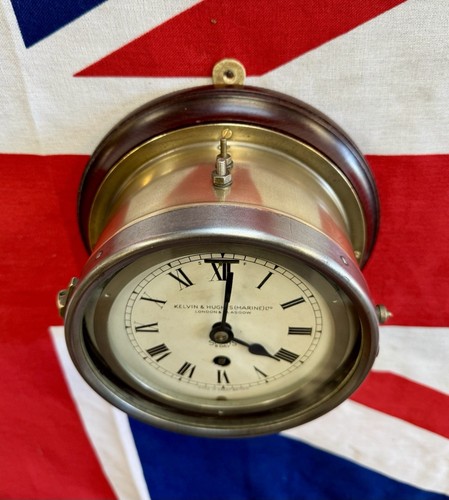 Rare WW2 Admiralty Pattern Royal Navy Convoy Zig Zag Clock by Smiths (c.1944) - Picture 5 of 9