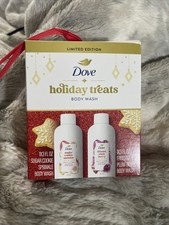 Dove Beauty Limited Edition Holiday Treat Mini Body Wash Gift 2pcs, Sugar/Plum