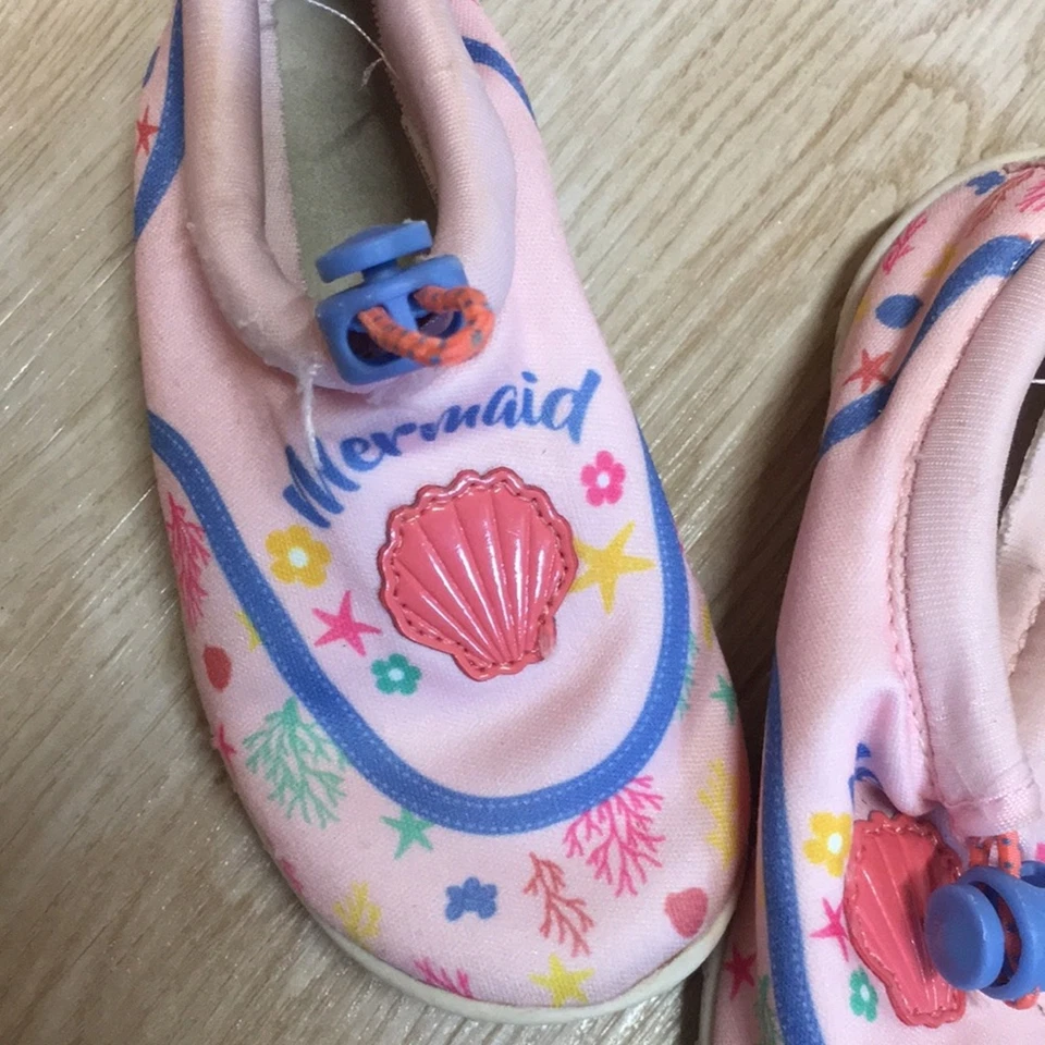 Zapatos de agua rosa sirena 7/8 para niñas pequeñas sin marca Foto 4 de 4
