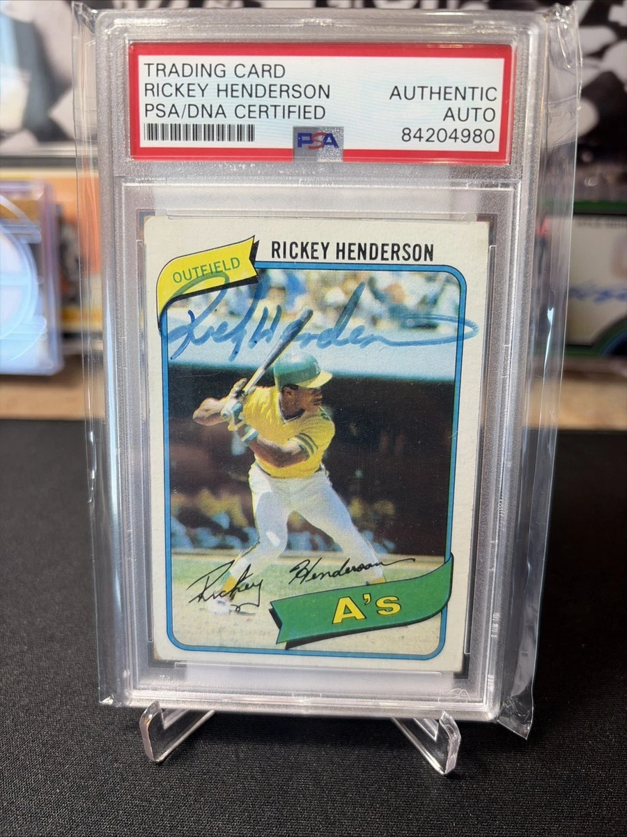 Rickey Henderson Baseball Original Autographed Sports Trading