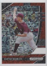 2020 Panini Prizm Draft Picks Red Donut Circle 4/99 Carter Baumler #PDP133 1u6