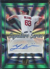 2024 Donruss Signature Series Green GAVIN WILLIAMS RC Braves /15