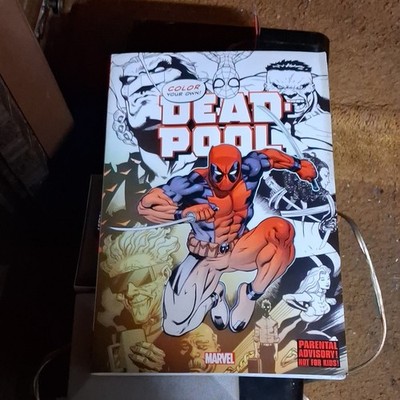 Marvel Deadpool Coloring Book Paperback Parental Advisory Young Adults