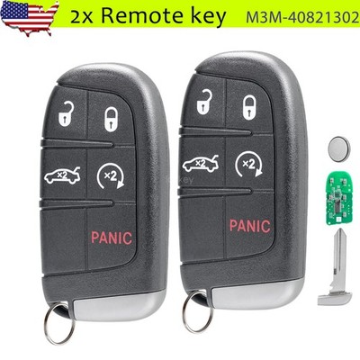 2 for 2019 2020 2021 2022 Dodge Charger Challenger Smart Proxy Remote Key Fob