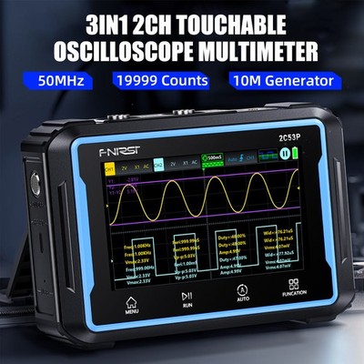 NEW 3-in-1 Automotive Oscilloscope DDS Signal Generator Multimeter 50MHz 250MS/s