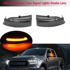 For Ford Ranger Lariat 2019-2023 LED Dynamic Turn Signal Side Mirror Light /Pair