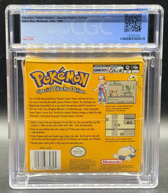 Pokemon Yellow Version Nintendo Game Boy NO ESRB Sealed New CGC 9.4 A+ Graded