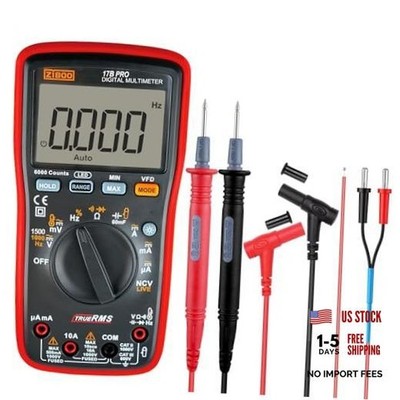 PRO True RMS Digital Multimeter Measures AC/DC Voltage and Current 17B