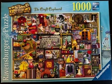 Ravensburger Puzzle 2014 Colin Thompson THE CRAFT CUPBOARD #2 194124 1000 Piece